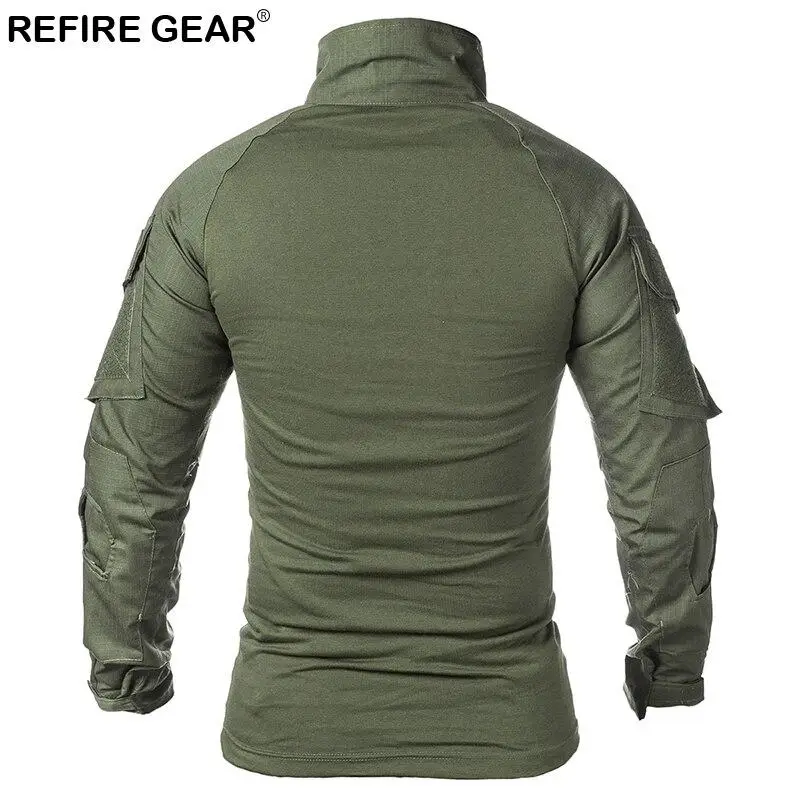 T-SHIRT MILITAIRE EN TISSU ÉLASTIQUE – Image 3